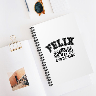 craft maniacs STRAY KIDS DIARIES 2025 A5 Notebook RULED 160 Pages(Black)