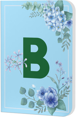 AccuPrints Initial B Premium Soft Bound Notebook A5 Diary Ruled 200 Pages(Alphabet-B)