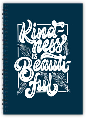 TimeWise Daily Planner Pastel Schedule your Day Journal A5 Planner Unruled 140 Pages(Navy)