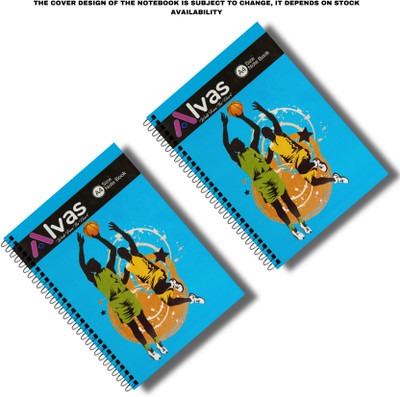 Alvass ALVAS | A4 Notebook Spiral | Ruled | 200 Pages(Blue, Pack of 2)