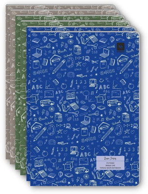 Pragya Luxe Series | Thread Sewn Exercise Notebook A4 Notebook Single Ruled 172 Pages(Multicolor, Pack of 6)