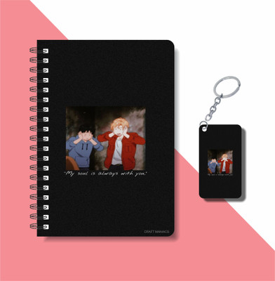 craft maniacs BANANA FISH COLLECTION A5 Diary RULED 160 Pages(Black)