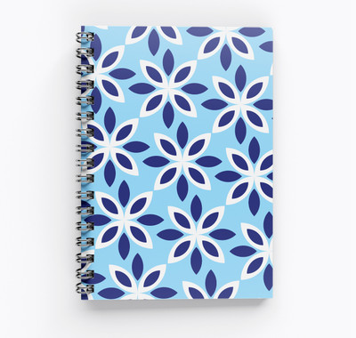 RJPRINTS RJ Prints Abstract Flower Design A5 Notebook Unruled 160 Pages(Multicolor)