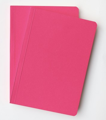 INNAXA Softbond Diary, Blank Notebooks A5 Notebook Blank 128 Pages(Hot-Pink, Pack of 2)