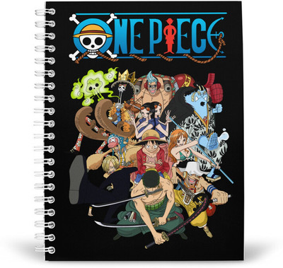 PurpleBees ONE PEICE STRAW HAT PIRATES DIARY FOR FANS A5 Diary Unruled 160 Pages(Multicolor)