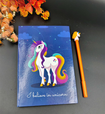 Paper Bear Unicorn A4 Diary Unrolled 70 Pages(Multicolor, Pack of 2)