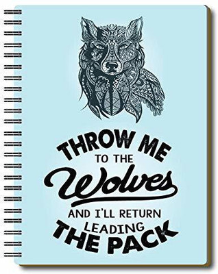 Nourish Daily Planner_DRY A5 Planner/Organizer Ruled 75 Pages(WOLVES)