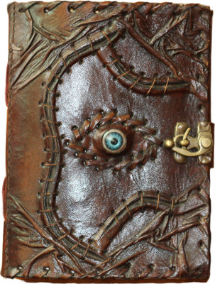 KGNHANDICRAFT Handmade A6 Diary Unruled 120 Pages(Brown)