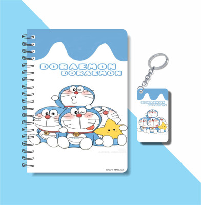 craft maniacs DOREMON 2023 NOTEBOOK COLLECTION A5 Diary RULED 160 Pages(White)