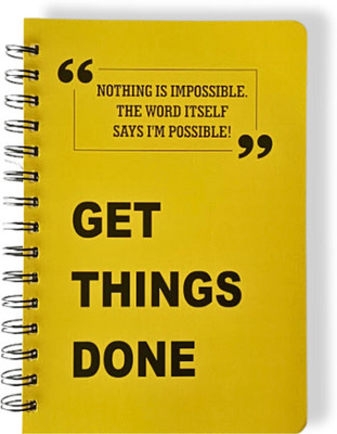 CRAFTOPIX Craft paper A5 Planner/Organizer Unruled 176 Pages(Yellow)