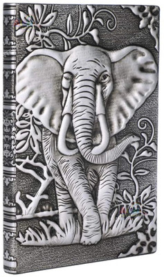SARJUDAS ENTERPRISE Diary Regular Diary 200 Pages(3D Elephant Silver Diary)