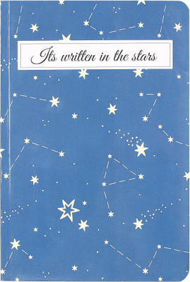 snow crafts Diary A5 Diary ruled 160 Pages(Blue/stars)