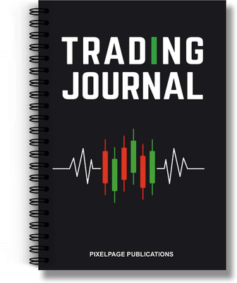 PIXELPAGE PUBLICATIONS Stockmarket Trading Journal Dairy spiral Notebook-Track, Analyze, Improve! A5 Journal Rule 150 Pages(Multicolor)