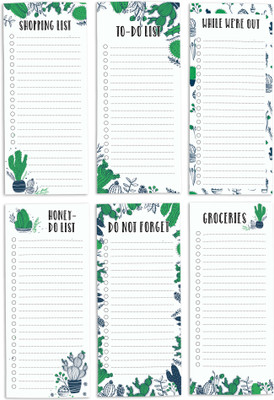 Inkdotpot Notepad Regular Note Pad Unruled 6 Pages(Green, Pack of 6)