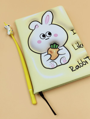 Paper Bear Rabbit A5 Diary Designer 80 Pages(Yellow)
