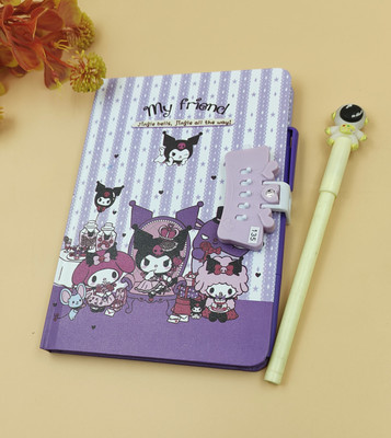 Paper Bear Kuromi Regular Diary Designer 80 Pages(purple02)