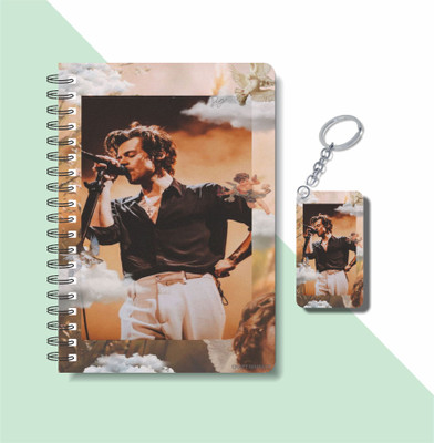 craft maniacs HARRY STYLES 203 DIARY & KEYCHAIN COLLECTION A5 Diary RULED 160 Pages(Multicolor)