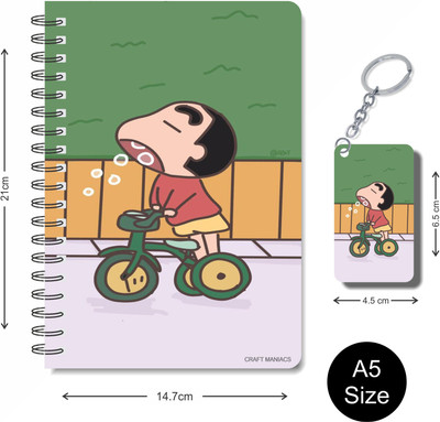 craft maniacs SHINCHAN 2023 NOTEBOOK COLLECTION A5 Notebook RULED 160 Pages(White)