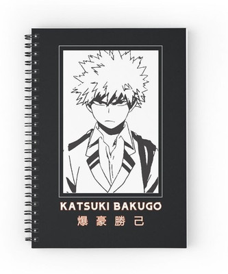 craft maniacs KATSUKI BAKGOU NOTEBOOKS A5 Notebook RULED 160 Pages(Multicolor)