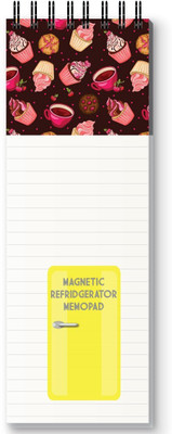 Nourish Magnetic Memo Pad_DRY Regular Memo Pad RULED 50 Pages(CUPCAKE BLACK)