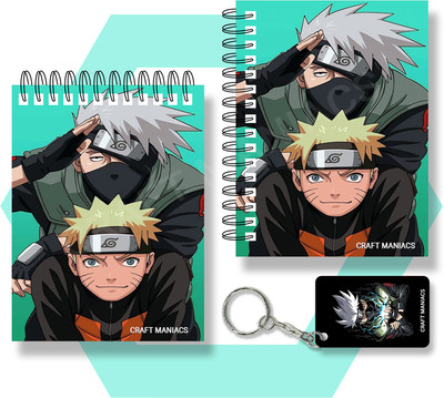 craft maniacs KAKASHI HATAKE A6 NOTEBOOKS A6 Diary UNRULED 100 Pages(Multicolor)