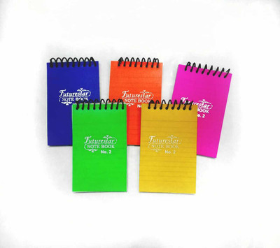 INNINKA spiral pocket diary Pocket-size Note Pad ruled 160 Pages(Multicolor, Pack of 5)