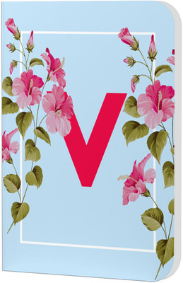 AccuPrints Initial V Premium Soft Bound Notebook A5 Diary Ruled 200 Pages(Alphabet-V)