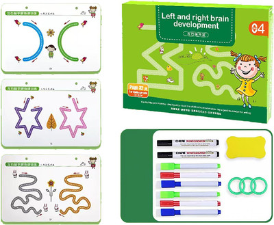Qiyang sales Writing Practice Book Regular Notebook Kids Learning Materials 32 Pages(Multicolor)