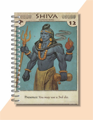 craft maniacs 2023 GOD COLLECTION A5 Notebook RULED 120 Pages(SHIVA DIARY + KEYCHAIN)
