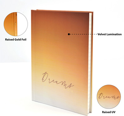 Memorys Dream Series A5 Hardbound Notebook Premium 80 GSM Natural Shade Paper A5 Diary Ruled 192 Pages(Brown)