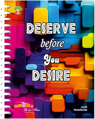 amblitz Spiral Notebook A4 Diary Ruled 1000 Pages(Multicolor)