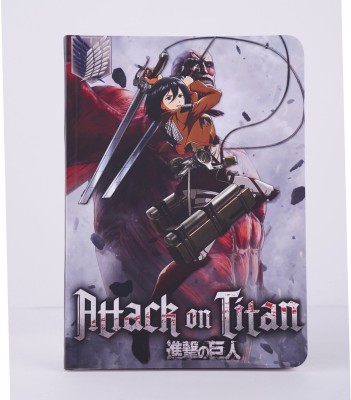 OFFO Attack on Titan Mikasa A5 Notebook Ruled 160 Pages(Multicolor)