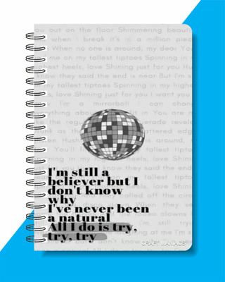 craft maniacs TAYLOR SWIFT 2024 COLLECTION A5 Notebook RULED 160 Pages(Multicolor)