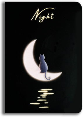 InkChalk Writing Notebook | NightCat | A5 - Ruled Notebook A5 Notebook Ruled 192 Pages(White)