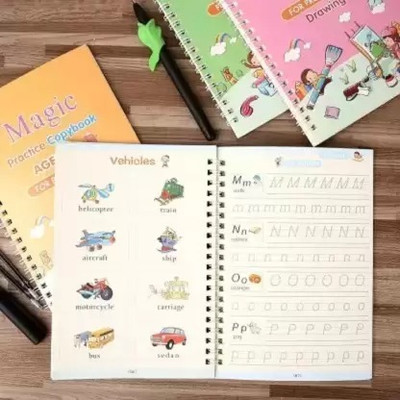 BSVR Magic Practice Copybook, (4 BOOK + 10 REFILL) Tracing Book 214