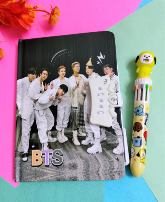 Paper Bear BT21 Regular Diary Designer 80 Pages(Black, Pack of 2)
