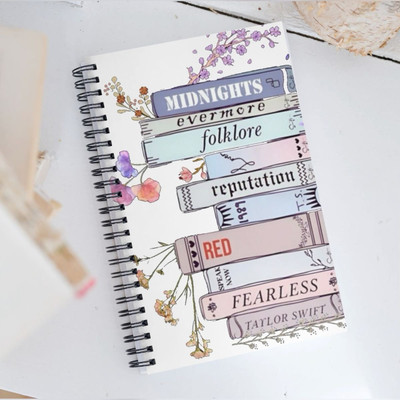 craft maniacs TAYLOR SWIFT 2024 COLLECTION A5 Diary RULED 160 Pages(Multicolor)