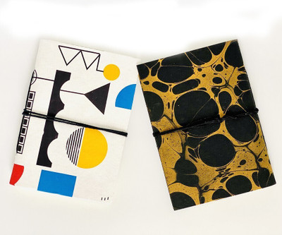CRAFT JUNKY Recycled Handmade A5 Diary Unruled 100 Pages(Multicolor, Pack of 2)