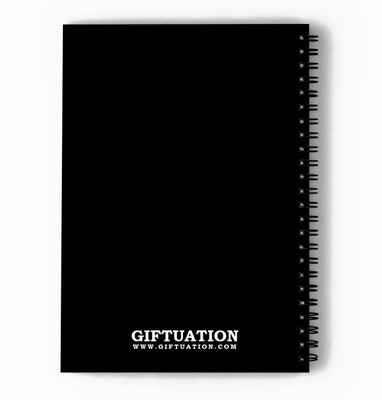 GIFTUATION i will be there for you Vikat /spiral diary & gift for friends A5 Diary Unruled 140 Pages(Black)
