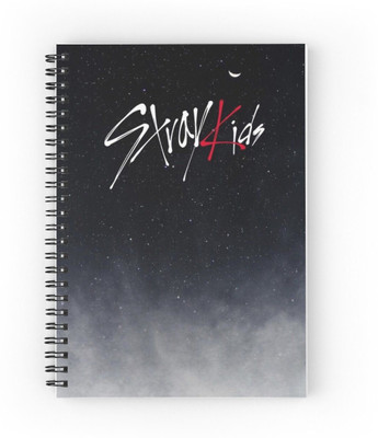 craft maniacs STRAY KIDS DIARIES 2025 A5 Notebook RULED 160 Pages(Black)