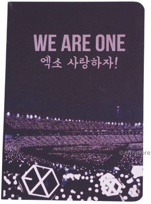OFFO We are one velvet finish book A5 Notebook Ruled 160 Pages(Multicolor)