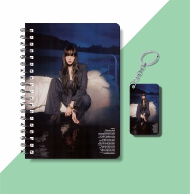 craft maniacs 2023 BLACKPINK DIARY & KEYCHAIN A5 Diary RULED 120 Pages(Multicolor)