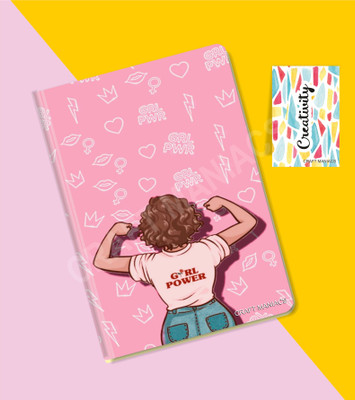 craft maniacs 2025 NOTEBOOKS A6 Diary UNRULED 100 Pages(Red, Pack of 2)