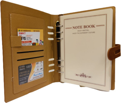 SMKT Travel Office Journal | lined Natural Shade Paper 9 x 6 inches (Medium) B5 Diary ruled 200 Pages(brown1)