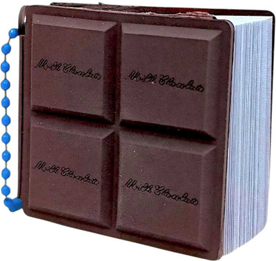 Tera13 Kids Notebook Diary, Choclate Shape Diary For Girls & Boys, Small Keychain Diary A3 Diary Ruled 80 Pages(Brown, Pack of 2)