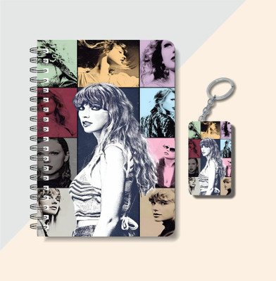 craft maniacs A5 NOTEBOOK + KEYCHAIN COLLECTION A5 Notebook RULED 160 Pages(Black, White)