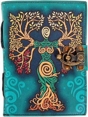 craftking Blue Earth Tree Book-size Diary Plain 240 Pages(Brown)