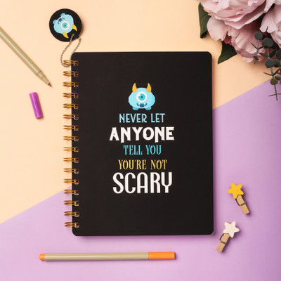 Doodle Hardcover Wiro/Sprial B5 Notebook | Ruled 80gsm, 160 Pages(Monster Mind)