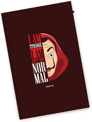 Desi Feriwala Dali A5 Notebook Ruled 200 Pages(Brown)