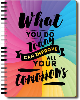 Nourish Life A5 Planner/Organizer Ruled 220 Pages(WHATYOUDOTODAY)